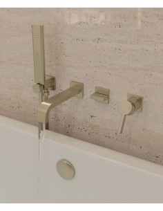 Mitigeur de bain à encastrer Doré brossé - Fiumina