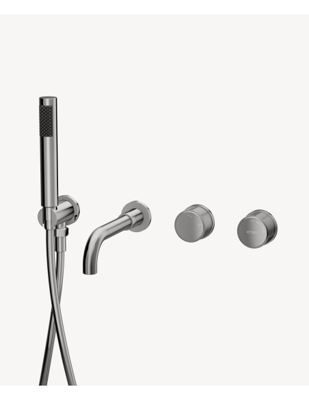 Mitigeur de baignoire encastré Chromé - Leros