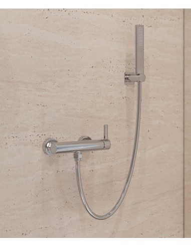 Mitigeur de douche mural Chromé - Fiumina
