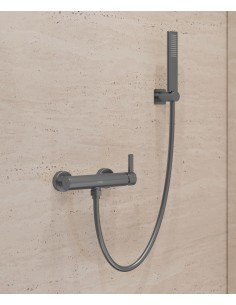 Mitigeur de douche mural Gun métal  - Fiumina
