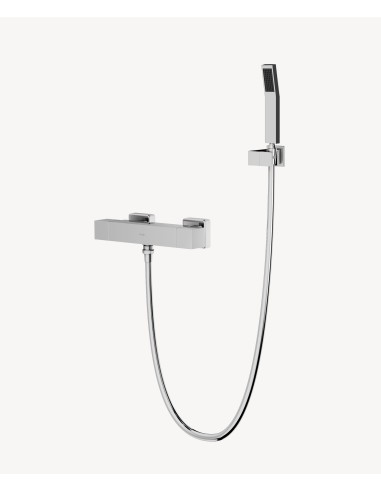 Mitigeur thermostatique de douche mural Chromé - Sirius