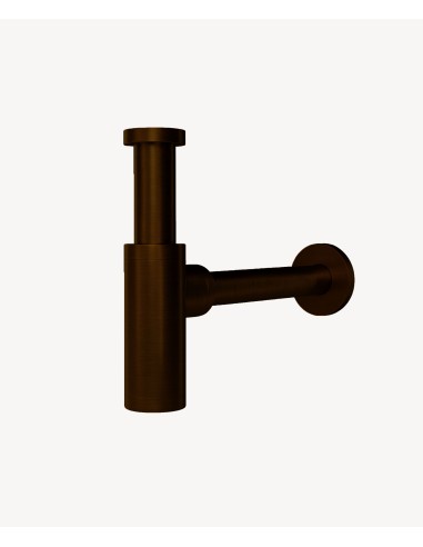 Siphon de lavabo - Moka brossé