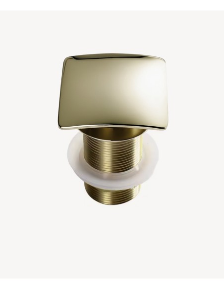 Bonde de lavabo clic-clac carrée Sans trop-plein - Champagne
