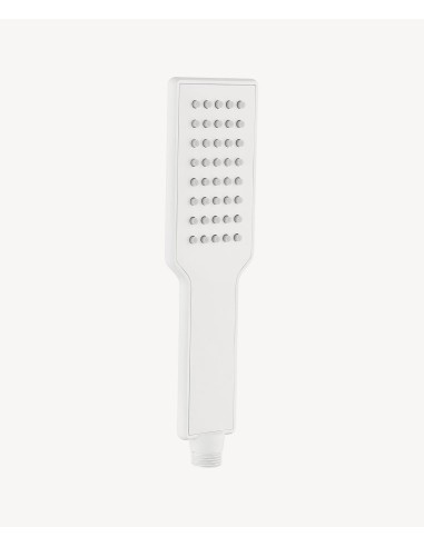 Douchette à main en acier inoxydable 1 jet - Blanc mat