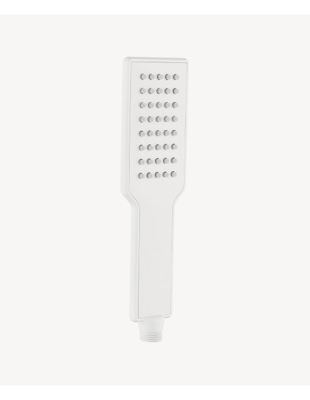 Douchette à main en acier inoxydable 1 jet - Blanc mat