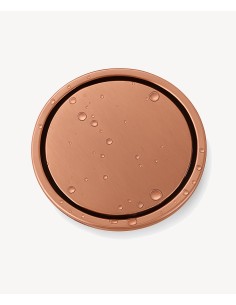 Siphon de sol rond en acier inoxydable - Or rose brossé