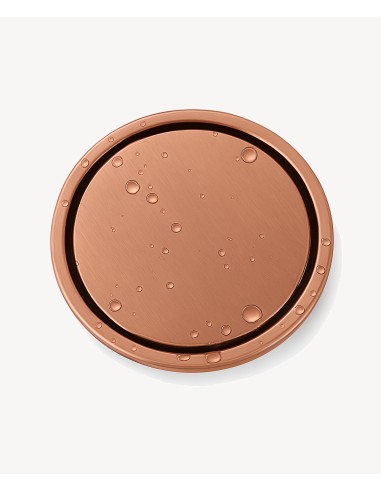 Siphon de sol rond en acier inoxydable - Or rose brossé