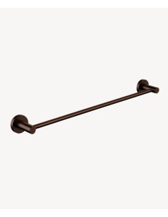 Porte serviettes simple Moka brossé - Corbeau