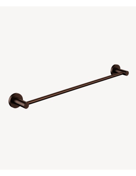 Porte serviettes simple Moka brossé - Corbeau