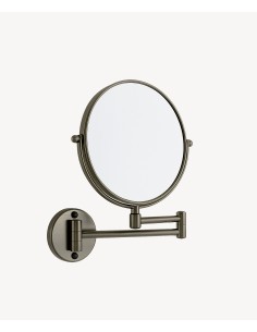 Miroir grossissant rond - Gun métal