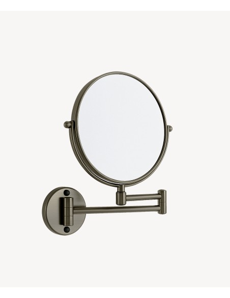 Miroir grossissant rond - Gun métal