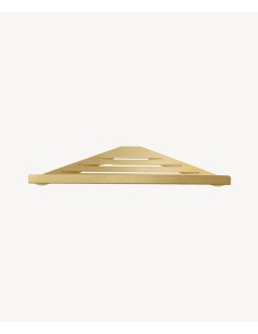 Etagère d'angle inox - Doré brossé