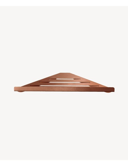 Etagère d'angle inox - Or rose brossé
