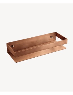 Etagère murale en inox 30 cm - Or rose brossé