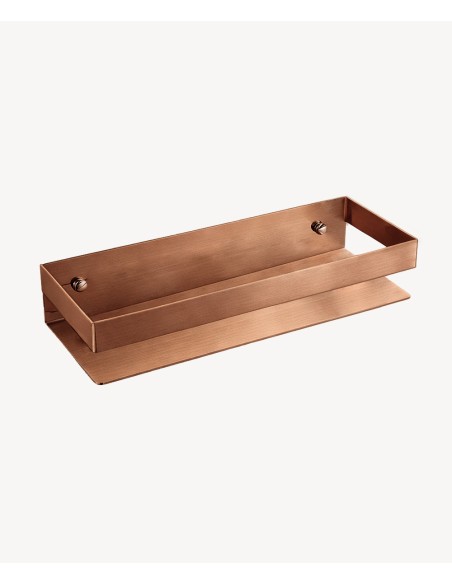 Etagère murale en inox 30 cm - Or rose brossé
