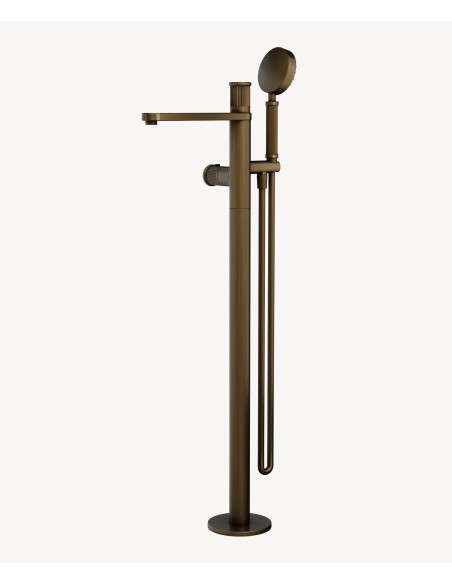 Mitigeur thermostatique de baignoire sur pied Bronze - Hera