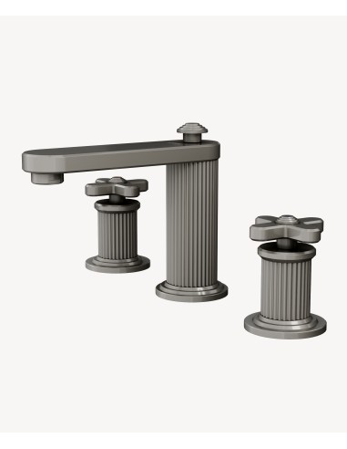 Mélangeur de lavabo sur plage Nickel brossé - Hera