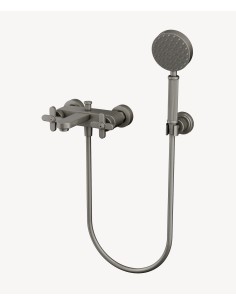 Mélangeur de bain mural Nickel brossé - Hera
