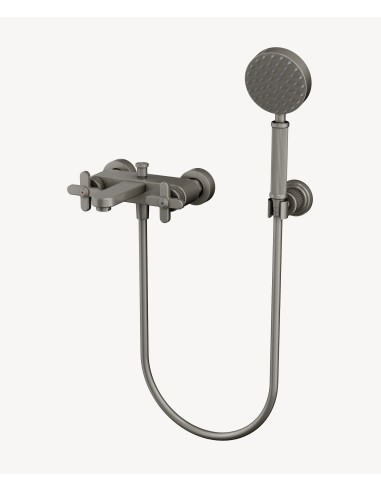 Mélangeur de bain mural Nickel brossé - Hera