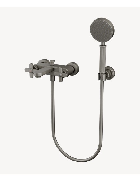 Mélangeur de bain mural Nickel brossé - Hera