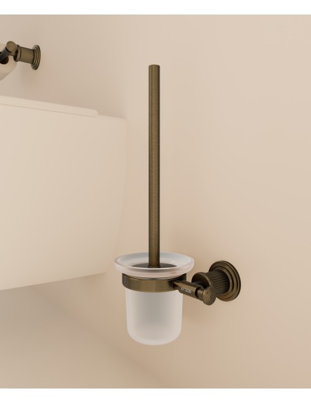 Porte-balai WC mural en Bronze  - Hera