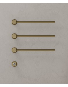 Sèche-serviettes Kroos 3 tubes Doré Brossé  mat/ Design moderne pour salle de bain