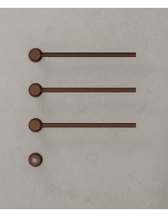 Sèche serviettes Kroos 3 tubes noir mat / Design moderne pour salle de bain