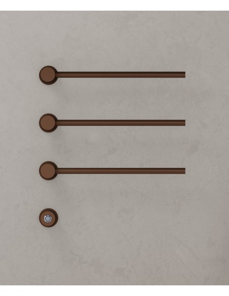 Sèche serviettes Kroos 3 tubes noir mat / Design moderne pour salle de bain