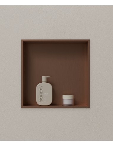Niche salle de bain encastrable - Or rose brossé