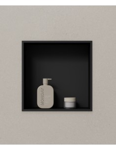 Niche salle de bain encastrable - Noir