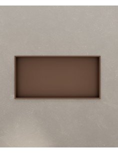 Niche murale de salle de bain en acier inoxydable - Or rose brossé