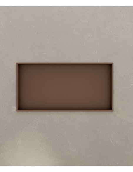Niche murale de salle de bain en acier inoxydable - Or rose brossé
