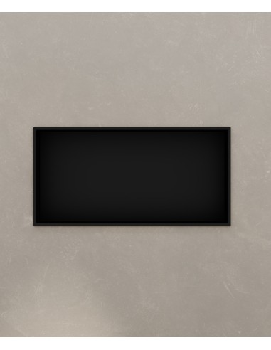 Nicchia doccia da parete in acciaio inox - nero