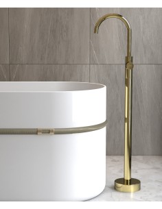 Robinet mitigeur bain monocolonne Doré - Corbeau