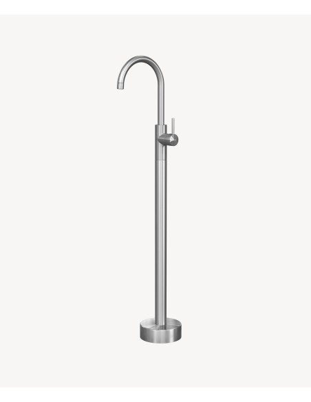 Robinet mitigeur bain monocolonne Nickel brossé - Corbeau