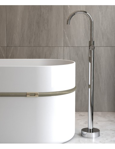 Robinet mitigeur bain monocolonne Chromé - Corbeau