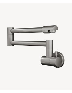 Mitigeur de cuisine mural eau froide Nickel brossé - Corbeau