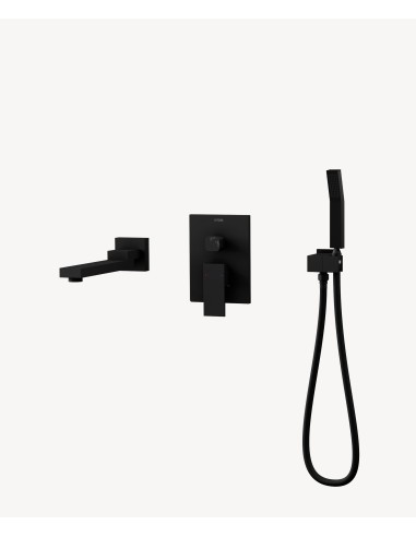 Mitigeur de baignoire à encastrer Noir - Sirius