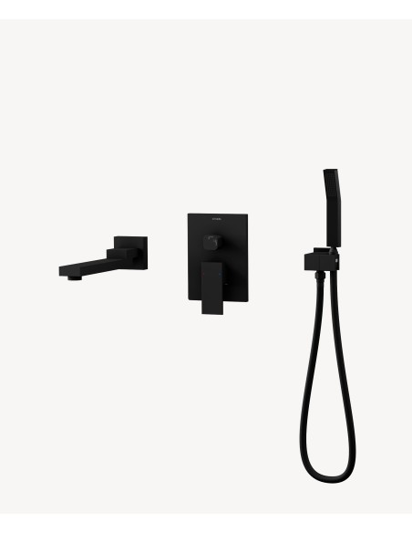 Mitigeur de baignoire à encastrer Noir - Sirius