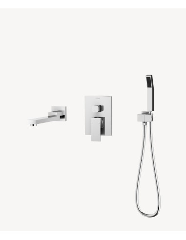 Mitigeur de baignoire à encastrer Chromé - Sirius