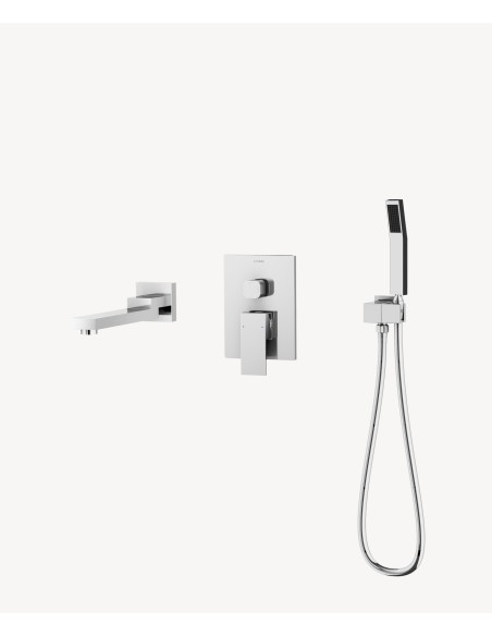 Mitigeur de baignoire à encastrer Chromé - Sirius