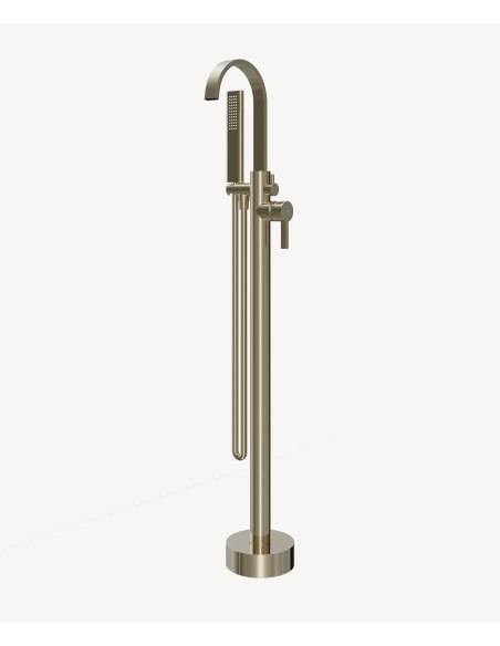 Robinet mitigeur de bain & douche au sol Champagne - Fiumina