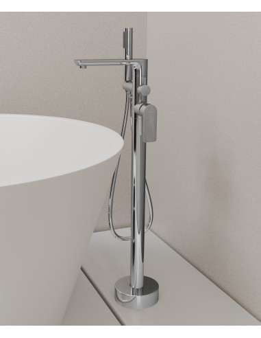 Robinet de baignoire sur pied Chromé - Nunki