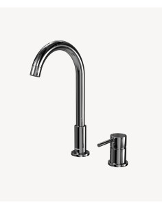 Mitigeur lavabo 2 trous Chromé - Corbeau