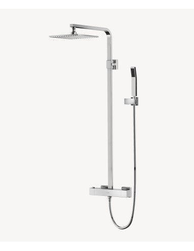 Colonne de douche thermostatique chromé moderne - Sirius