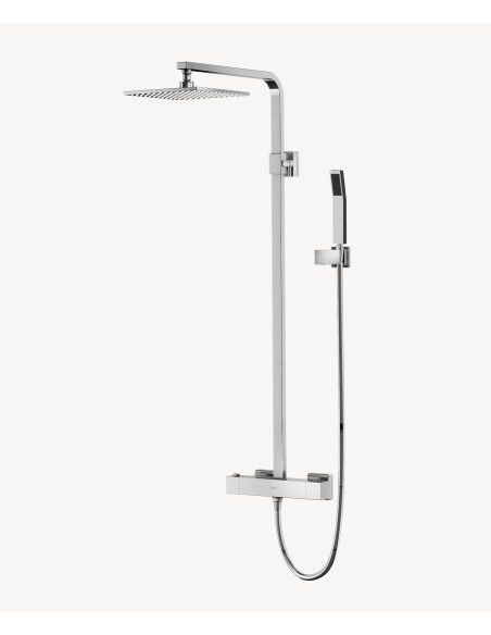 Colonne de douche thermostatique chromé moderne - Sirius