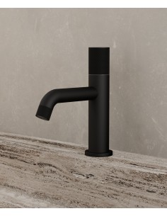 Mitigeur de lavabo design Noir - Leros