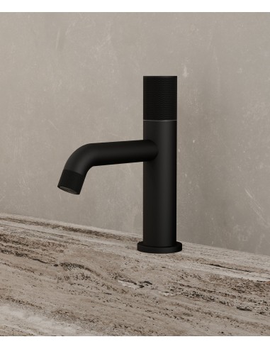 Mitigeur de lavabo design Noir - Leros