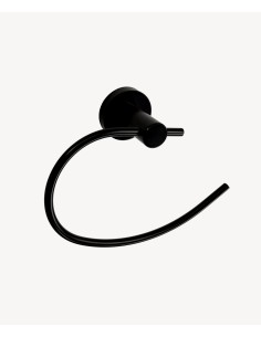 Anneau porte serviette Noir - Corbeau