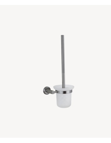 Porte-balai WC Nickel brossé - Corbeau